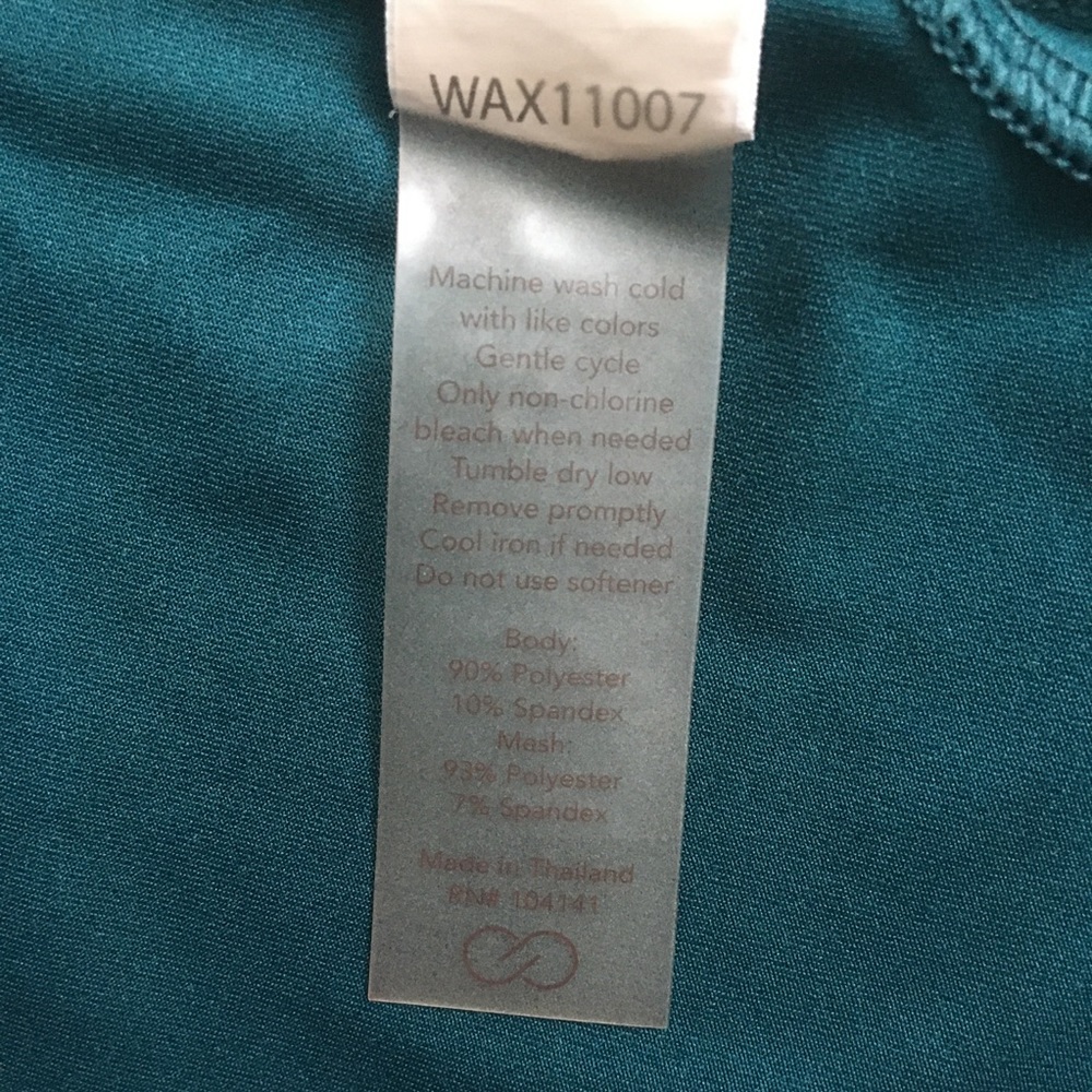 Calia Mesh Back Longsleeve Active Top Green Small - Picture 8 of 14